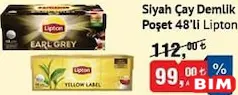 LİPTON SİYAH ÇAY DEMLİK POŞET 48'Lİ fiyat ve kampanya bilgisi